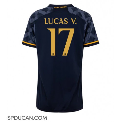 Zenski Nogometni Dres Real Madrid Lucas Vazquez #17 Gostujuci 2023-24 Kratak Rukav